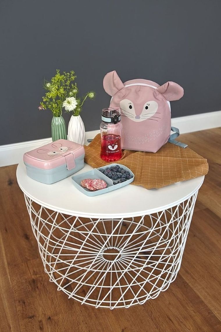 Lassig, About Friends, Szynszyla, zestaw na lunch: lunchbox + tritanowa butelka, 460 ml