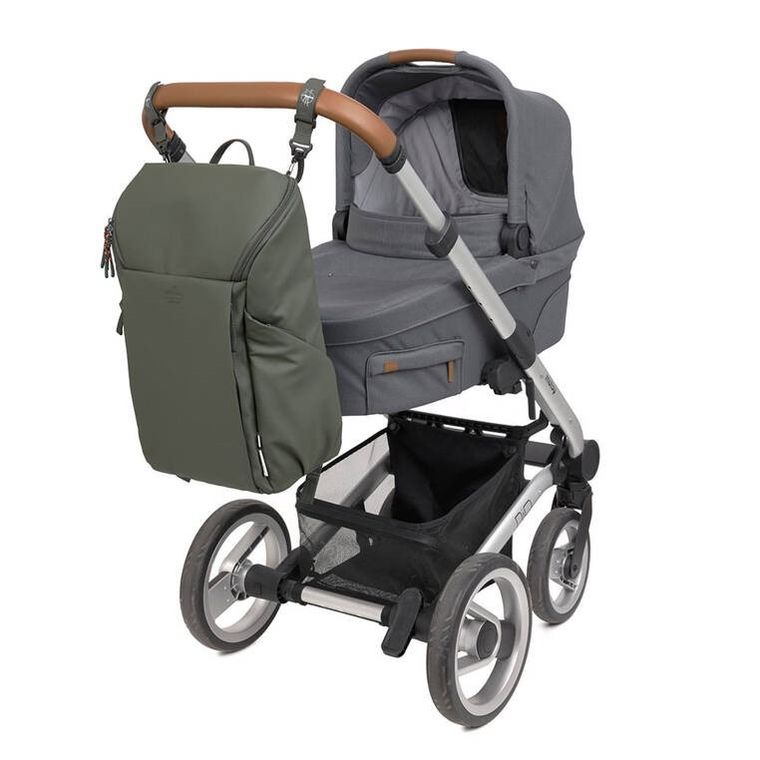 Lassig, Slender Up, Green Label, plecak dla mam z akcesoriami, Olive