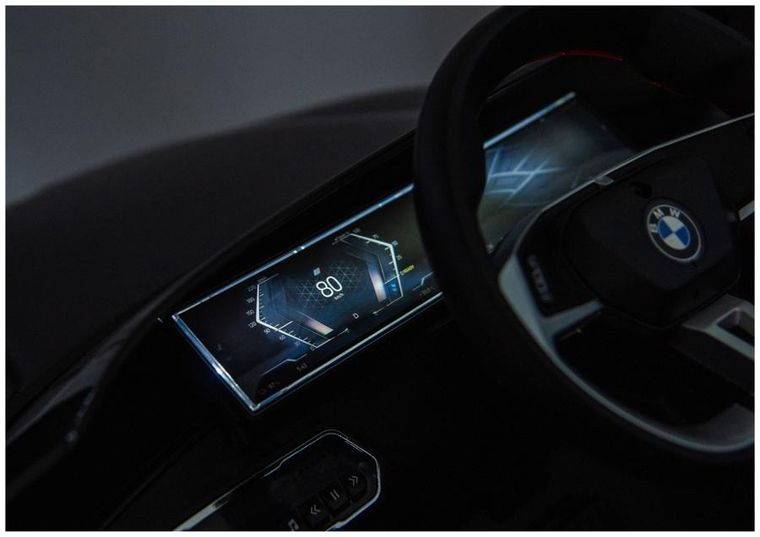 Lean Cars, BMW I4, pojazd na akumulator 4-4, JE1009, czarny