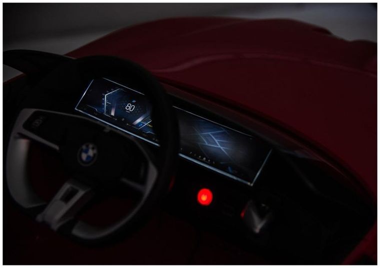 Lean Cars, BMW I4, pojazd na akumulator 4-4, JE1009, czerwony