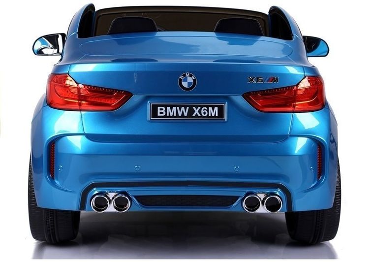 Lean Cars, BMW X6M, pojazd na akumulator, niebieski lakierowany