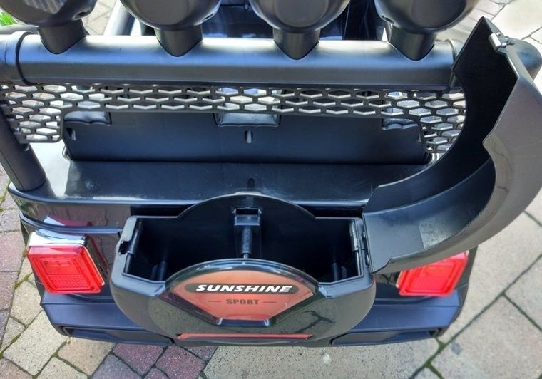 Lean Cars, Jeep, pojazd na akumulator, S2388, czarny