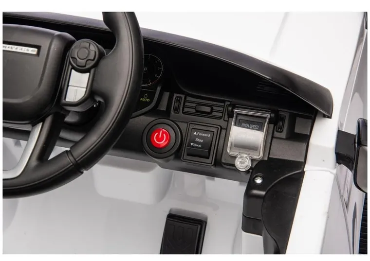 Lean Cars, Land Rover Discovery, pojazd na akumulator, DLS-K06, biały