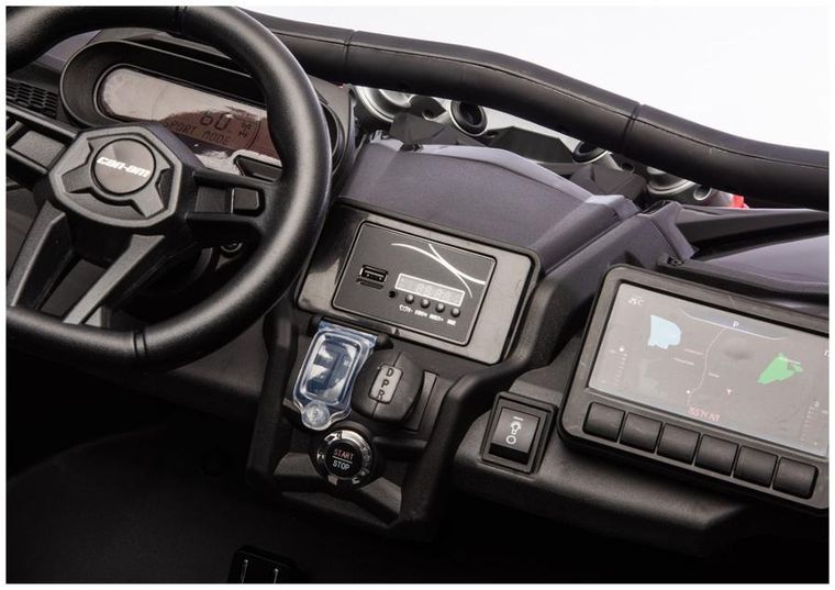 Lean Cars, Maverick Can-Am Turbo RS Strong Air, pojazd na akumulator, czarny-khaki