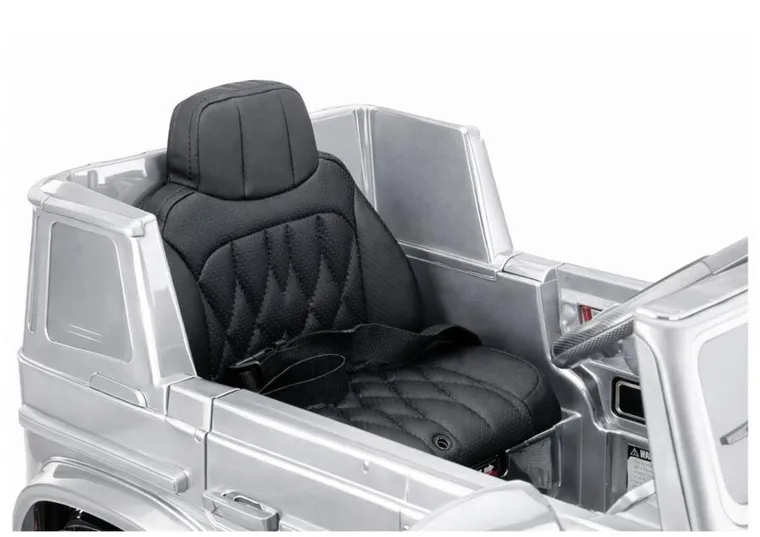 Lean Cars, Mercedes AMG G 63, pojazd na akumulator, srebrny lakierowany