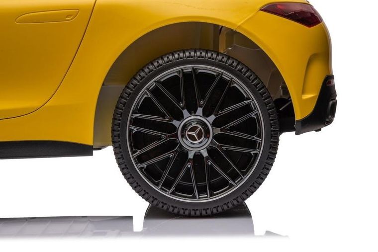 Lean Cars, Mercedes AMG SL63, pojazd na akumulator, żółty lakierowany