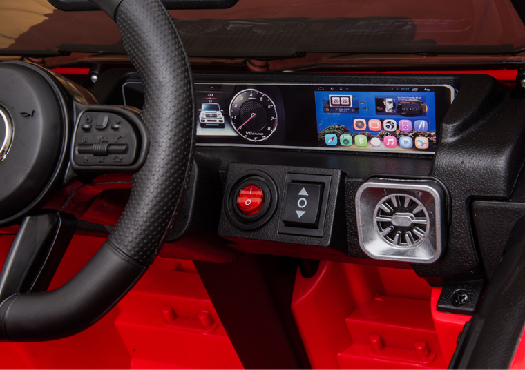 Lean Cars, Mercedes-Benz G63, pojazd na akumulator, czerwony, BBH-0003