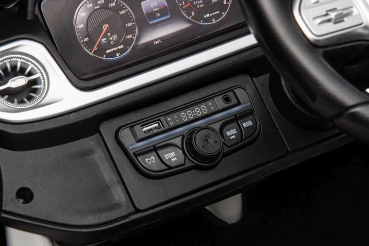 Lean Cars, Mercedes-Benz G63 XXL, pojazd na akumulator 4-4, biały