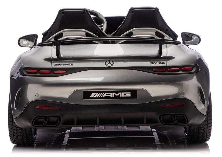 Lean Cars, Mercedes GT63 AMG, pojazd na akumulator, DK-GT63 24V LCD, cichy silnik, szary