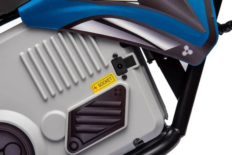 Lean Cars, motor crossowy, pojazd na akumulator, A9901, niebieski