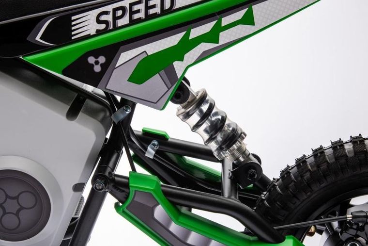 Lean Cars, motor crossowy, pojazd na akumulator, A9901, zielony