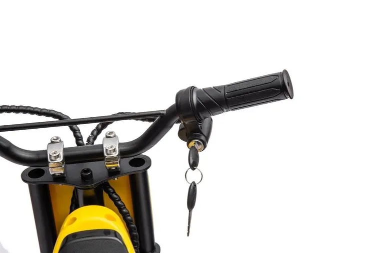 Lean Cars, motor crossowy, pojazd na akumulator, A9901, żółty