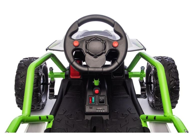 Lean Cars, pojazd na akumulator, DM-107 24V7, cichy silnik, zielony