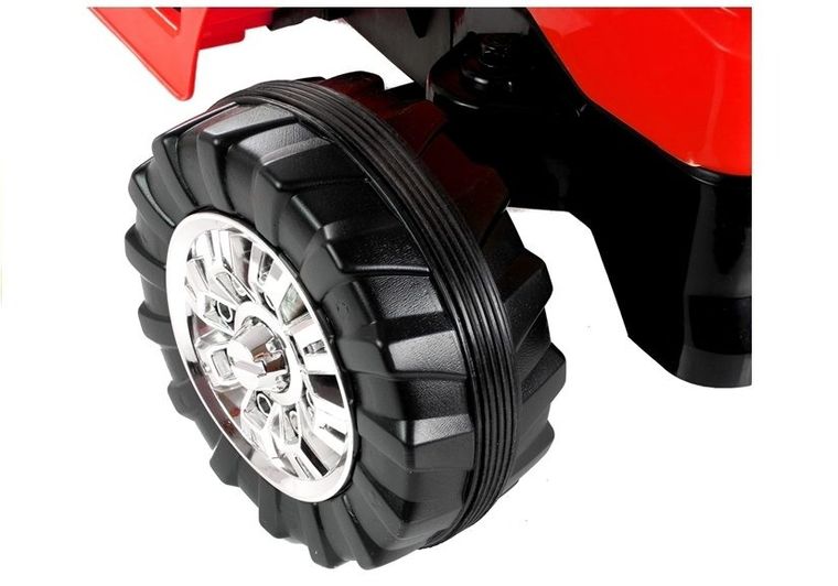 Lean Cars, traktor koparka, pojazd na akumulator, ZP1005, czerwony