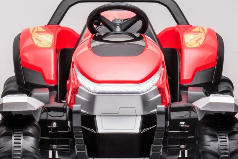 Lean Cars, traktor, pojazd na akumulator, BLT-206, czerwony