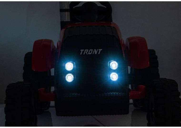 Lean Cars, traktor z przyczepą, pojazd na akumulator, CH9959B 24V, czerwony