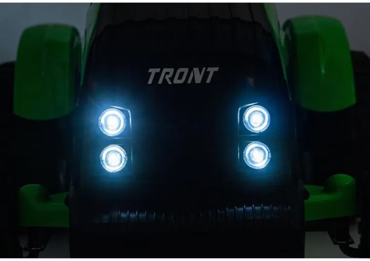 Lean Cars, traktor z przyczepą, pojazd na akumulator, CH9959B 24V, jasnozielony