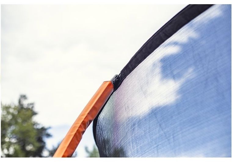 Lean Sport, Best, trampolina, 12ft, czarno-pomarańczowa