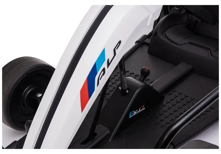 Lean Toys, Gokart Drift, pojazd na akumulator, biały