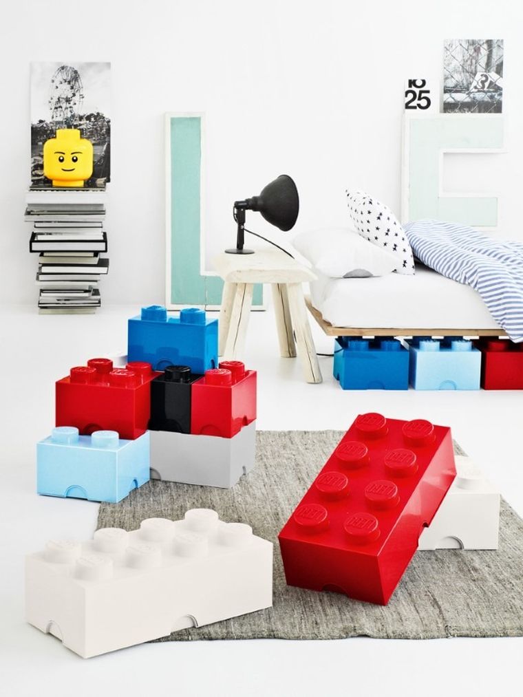 LEGO, Brick 8, pojemnik klocek, czerwony