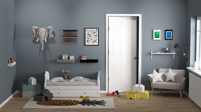 LEGO, Brick 8, pojemnik klocek, szary