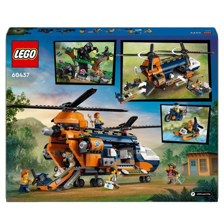 LEGO City, Helikopter badaczy dżungli w bazie, 60437