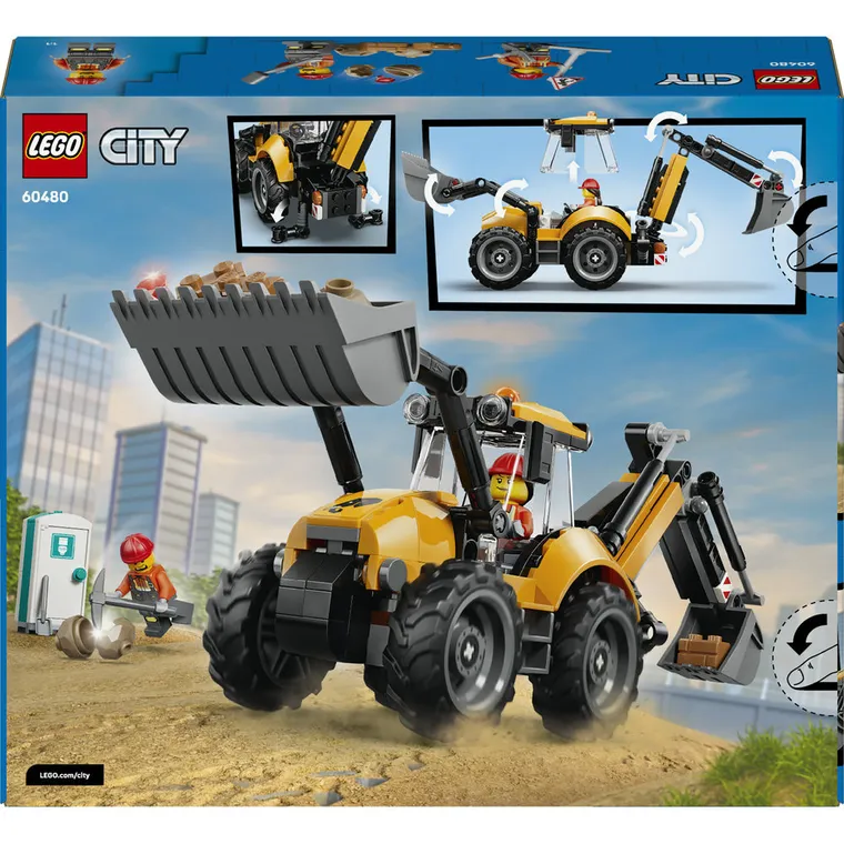 LEGO City, Żółta koparko-ładowarka, 60480
