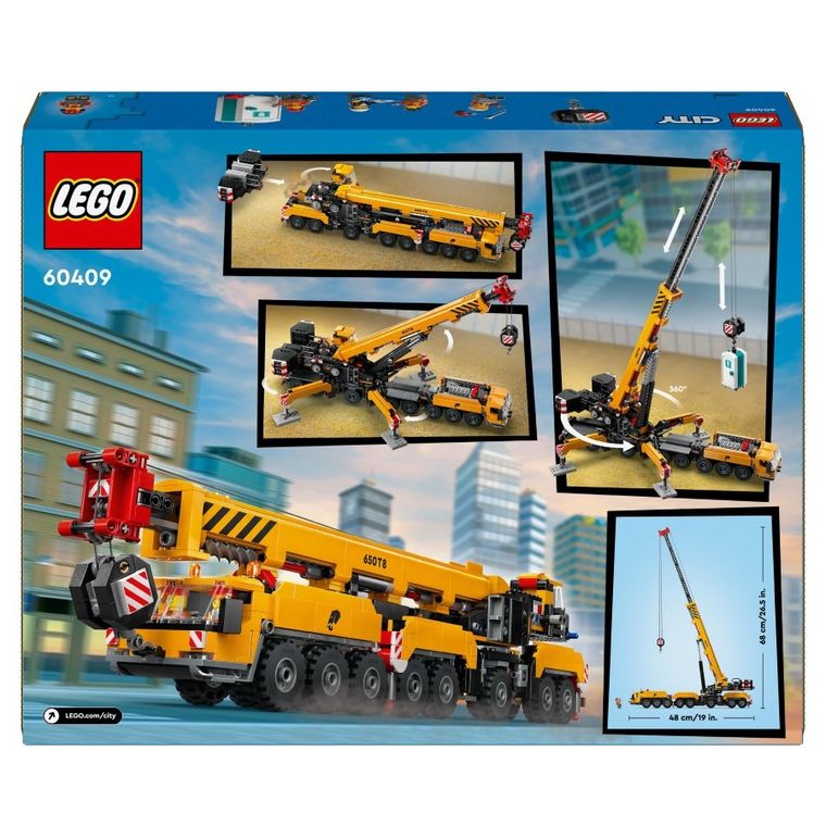 LEGO City, Żółty ruchomy żuraw, 60409
