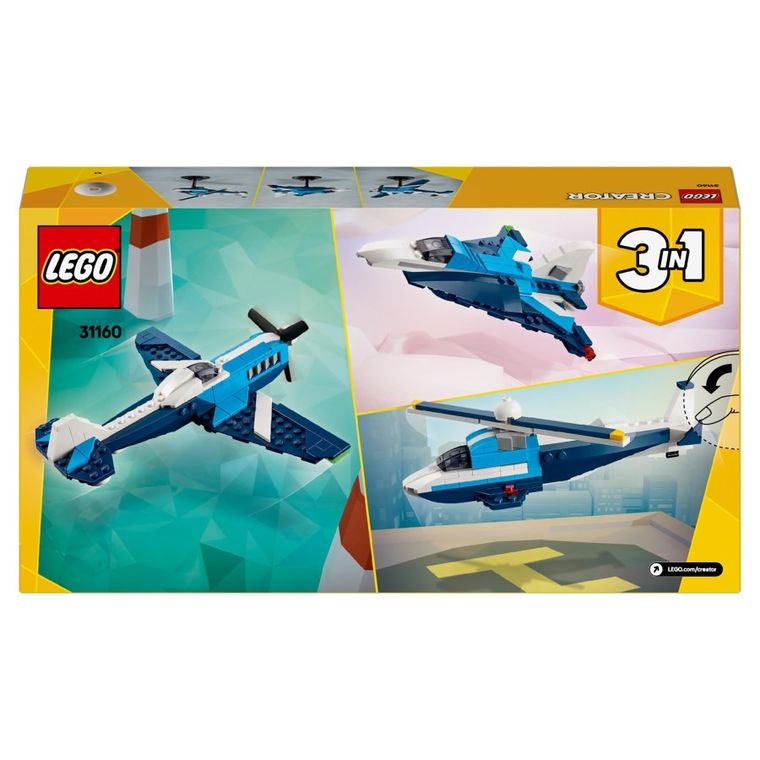 LEGO Creator 3 w 1, Statek powietrzny: samolot wyścigowy, 31160
