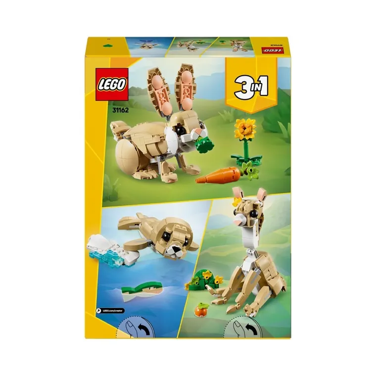 LEGO Creator 3 w 1, Uroczy króliczek, 31162