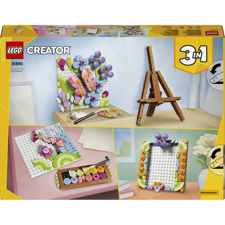 LEGO Creator, Dekoracyjny obraz z kwiatami, 31390