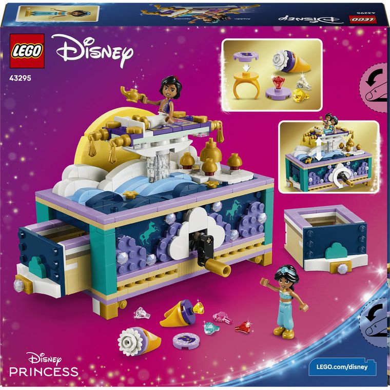 LEGO Disney, Szkatułka na biżuterię Dżasminy, 43295