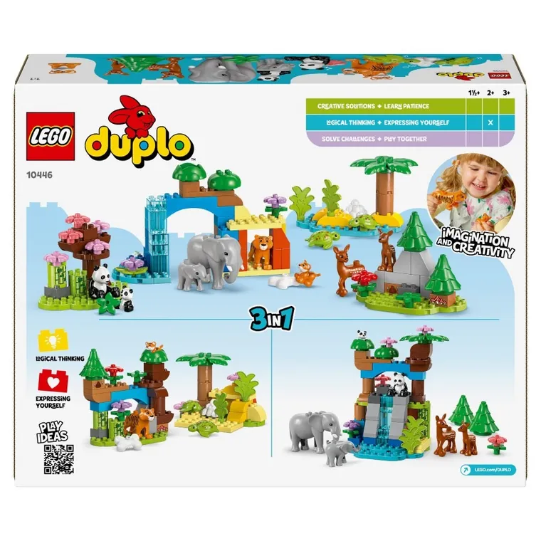 LEGO DUPLO, Rodziny dzikich zwierząt 3 w 1, 10446