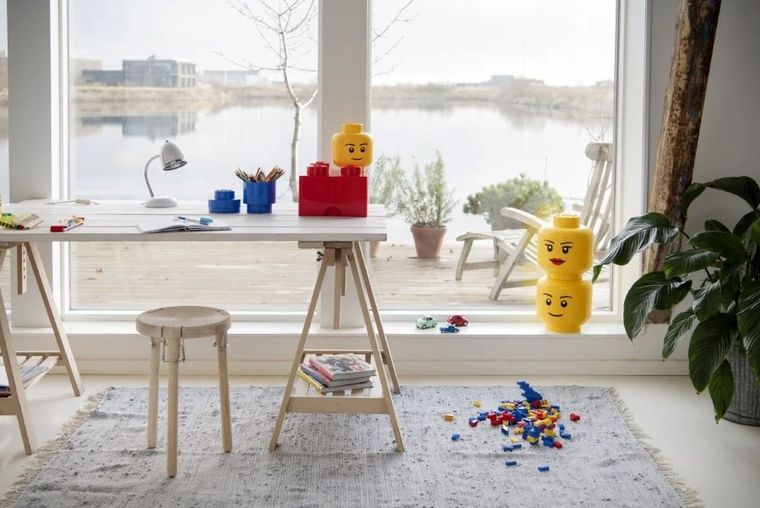 LEGO, duża głowa, chłopiec, pojemnik do przechowywania, rozmiar L