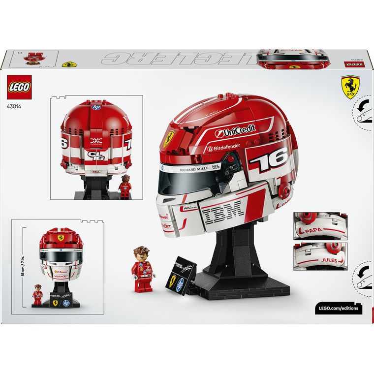 LEGO Editions, Kask Charles Leclerc Scuderia Ferrari HP, 43014