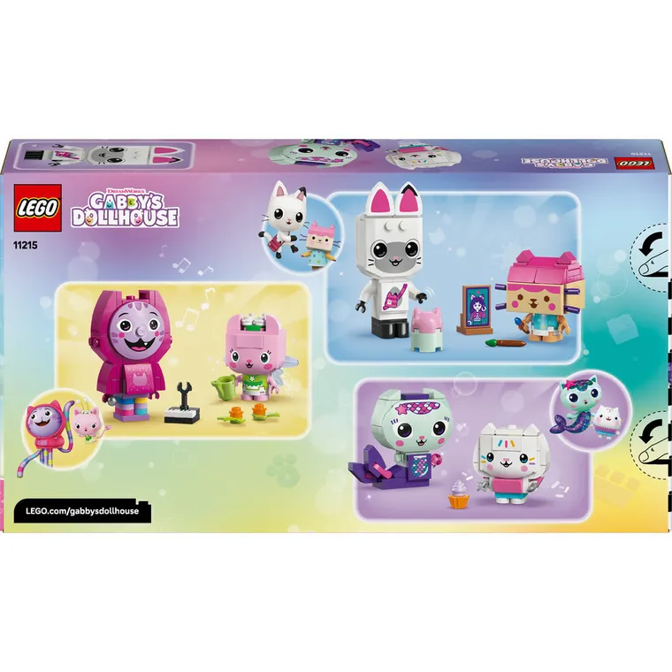 LEGO Koci domek Gabi, Koci przyjaciele Gabi z klocków, 11215