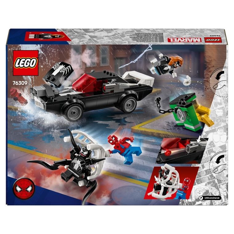 LEGO Marvel, Spider-Man kontra muscle car Venoma, 76309