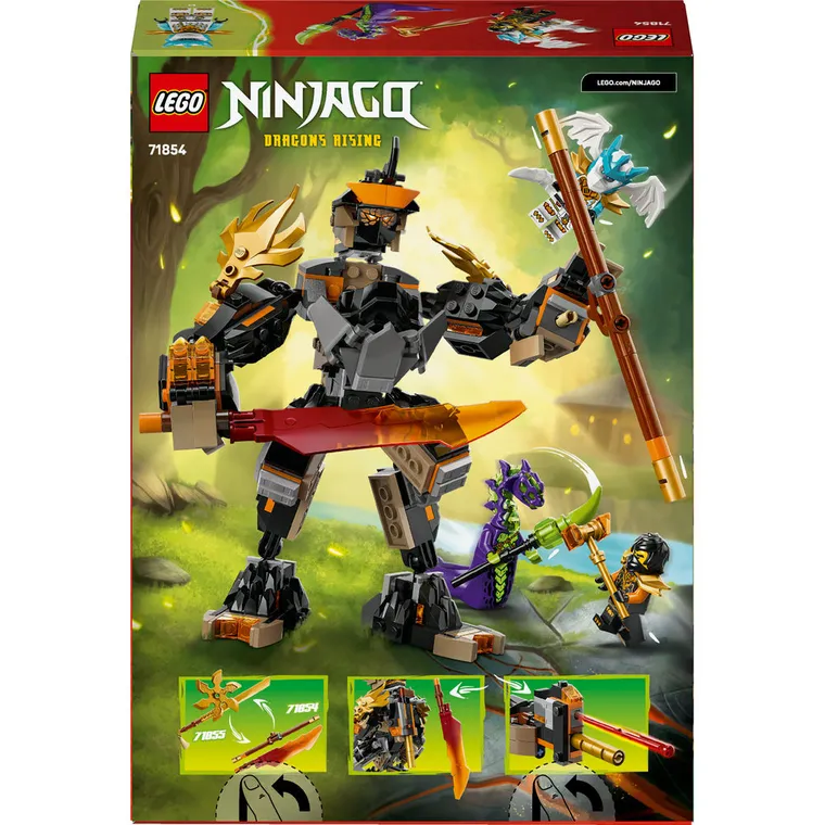 LEGO NINJAGO, Mech specjalny Cole’a i Zane w smoczej zbroi, 71854