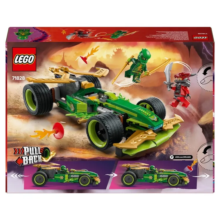 LEGO NINJAGO, Samochód wyścigowy Lloyda z napędem typu pull-back, 71828