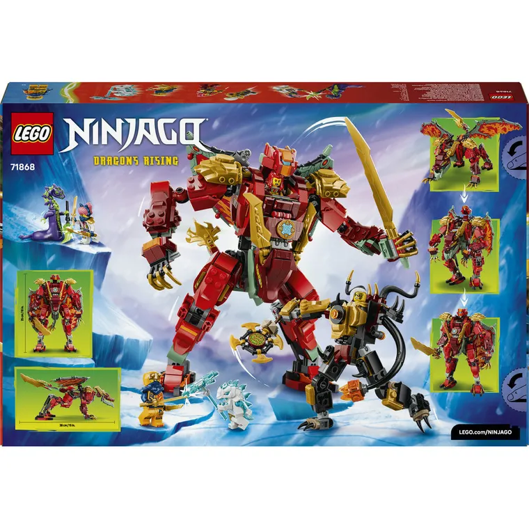 LEGO NINJAGO, Transformujący smoczy mech Wyldfyre, 71868