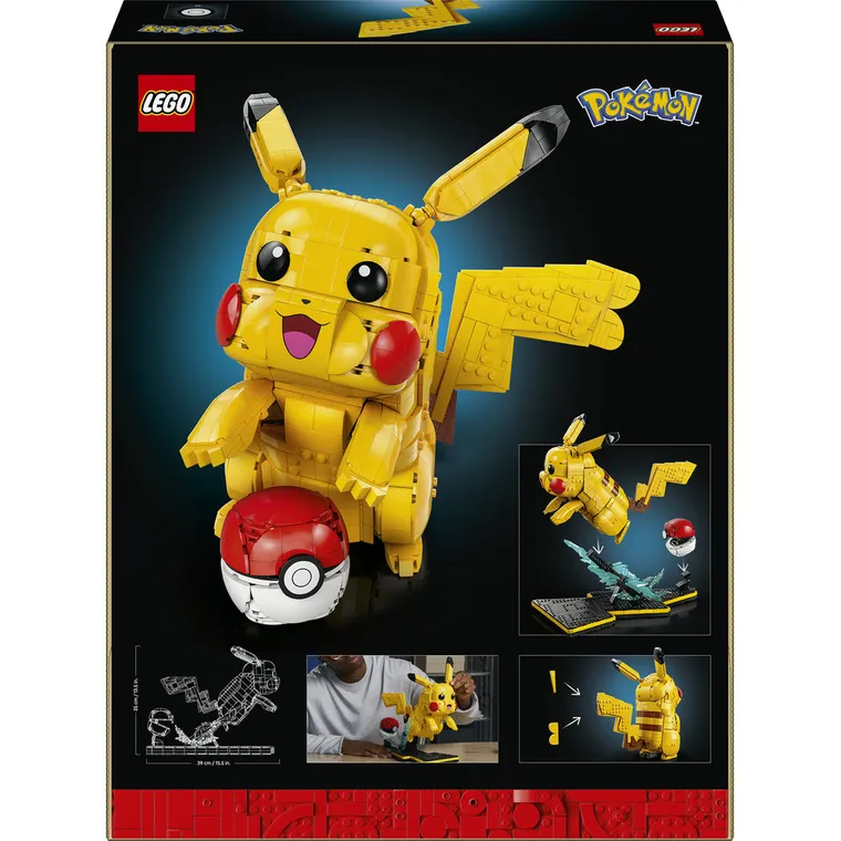 LEGO Pokémon, Pikachu i Pokéball, zestaw dla dorosłych, 72152