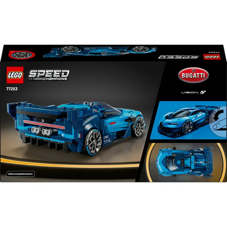 LEGO Speed Champions, Hipersamochód sportowy Bugatti Vision GT, 77253