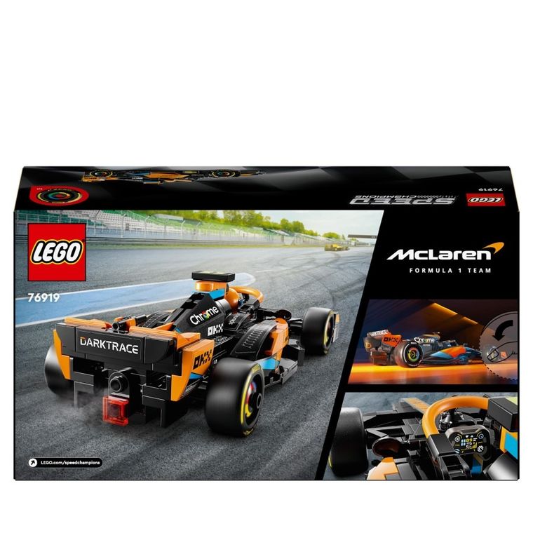 LEGO Speed Champions, Samochód wyścigowy McLaren Formula 1 wersja 2023, 76919