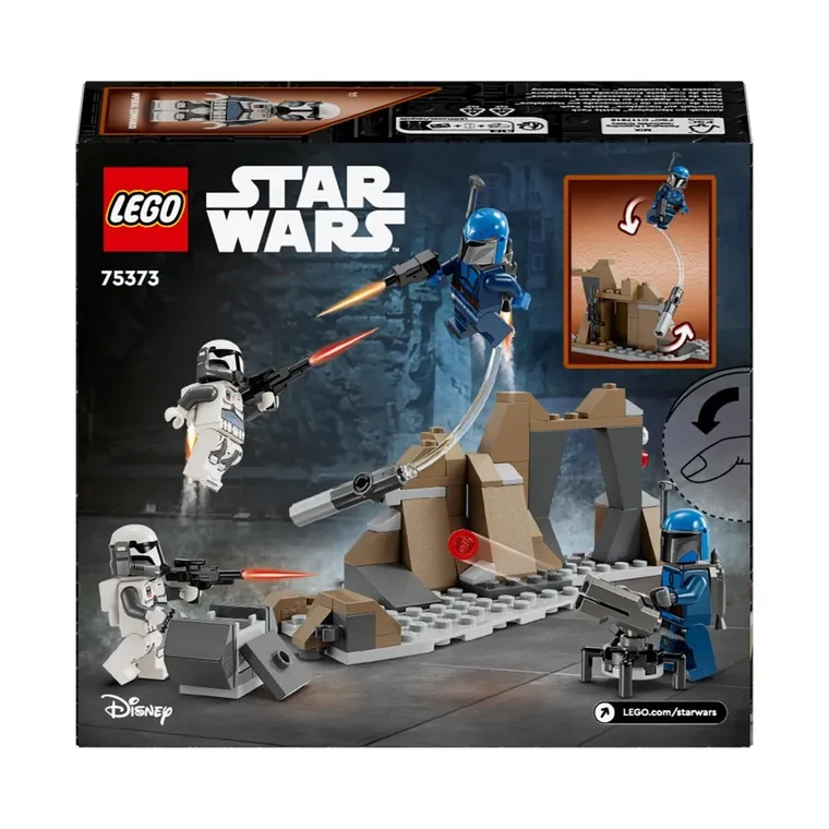 LEGO Star Wars, Zasadzka na Mandalorze - zestaw bitewny, 75373