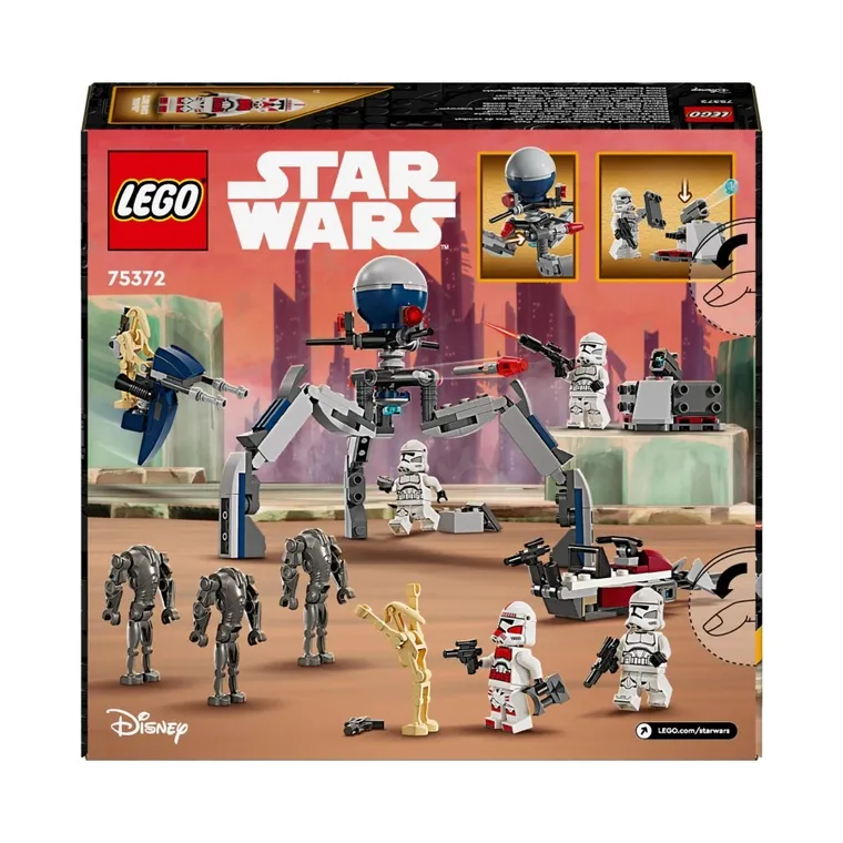 LEGO Star Wars, Zestaw bitewny z żołnierzem armii klonów i droidem bojowym, 75372