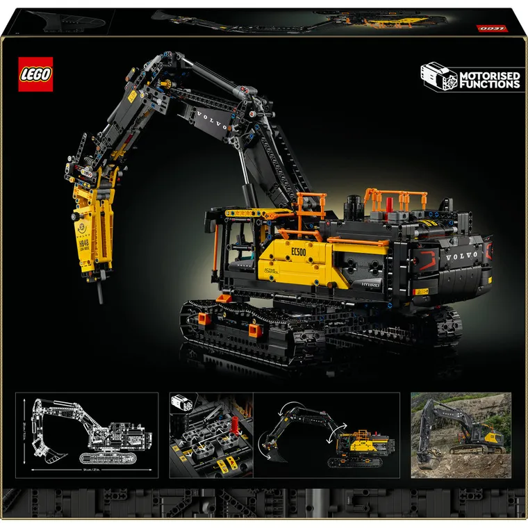 LEGO Technic, Koparka Volvo EC500 Hybrid, 42215