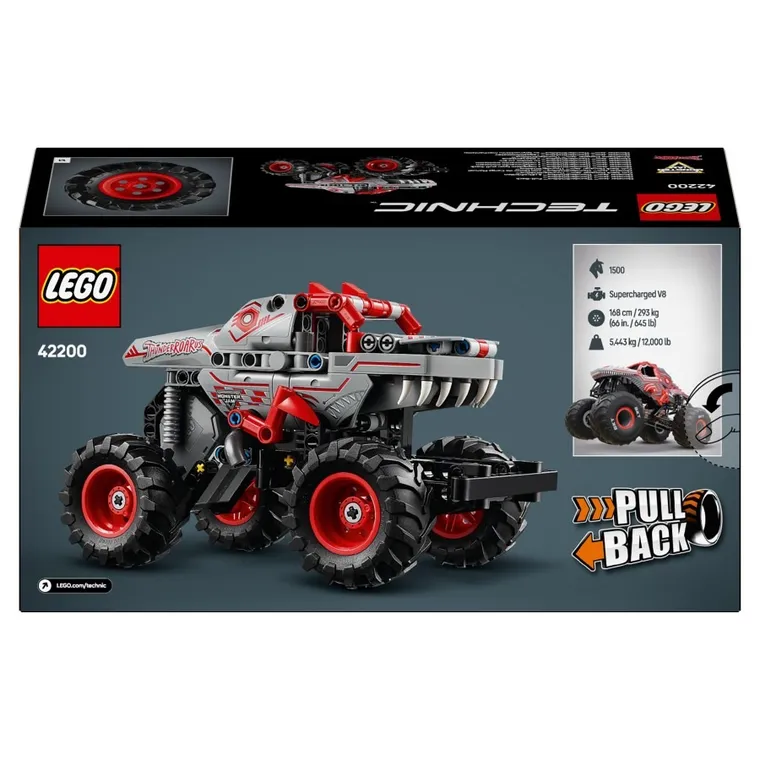 LEGO Technic, Monster Jam ThunderROARus z napędem typu pull-back, 42200