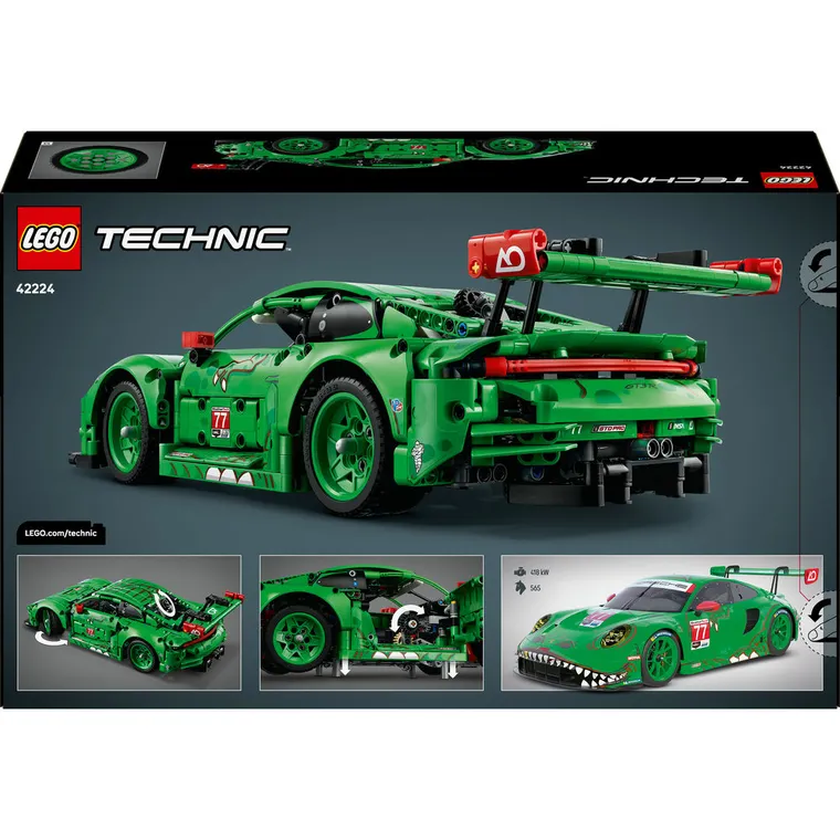LEGO Technic, Samochód Porsche 911 GT3 R REXY AO Racing, 42224