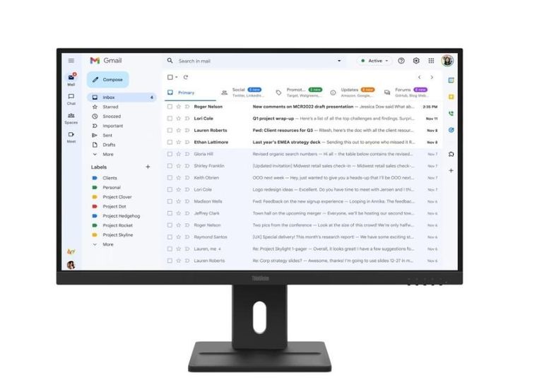 Lenovo, ThinkVision E27-40, monitor, 27", FHD 100Hz, 300nits, AG, HDMI, DP, VGA, czarny