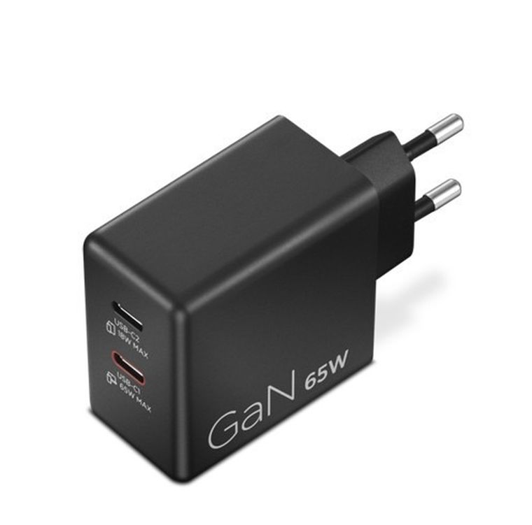 Lenovo, zasilacz, 65W, GaN Dual USB-C, 40AW065BEU